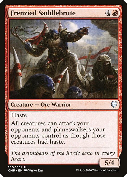 Haste
All creatures can attack your opponents and planeswalkers your opponents control as though those creatures had haste.