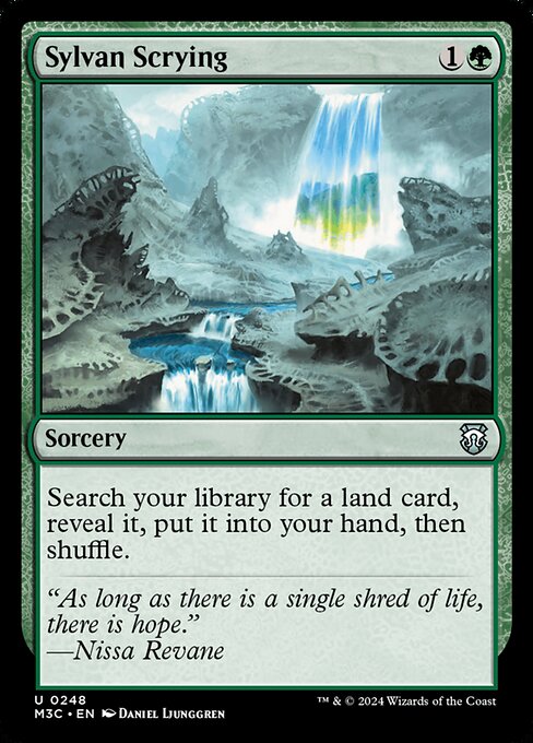 Search your library for a land card, reveal it, put it into your hand, then shuffle.