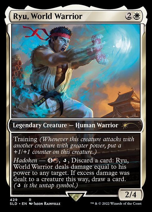 Training (Whenever this creature attacks with another creature with greater power, put a +1/+1 counter on this creature.)
{4}{R}, {Q}, Discard a card: Vikya, Scorching Stalwart deals damage equal to its power to any target. If excess damage was dealt to a creature this way, draw a card. ({Q} is the untap symbol.)
