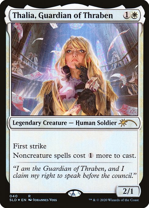 First strike
Noncreature spells cost {1} more to cast.