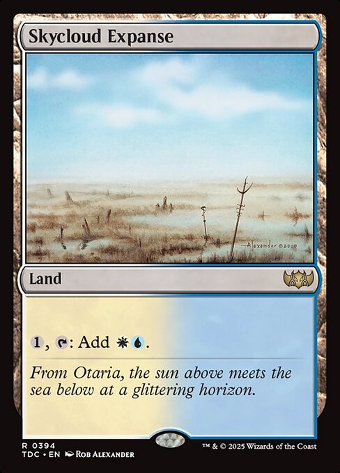 {1}, {T}: Add {W}{U}.