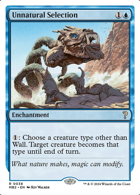 {1}: Choose a creature type other than Wall. Target creature becomes that type until end of turn.