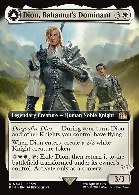 Dion, Bahamut's Dominant // Bahamut, Warden of Light (Foil)