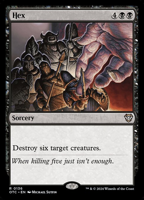 Destroy six target creatures.