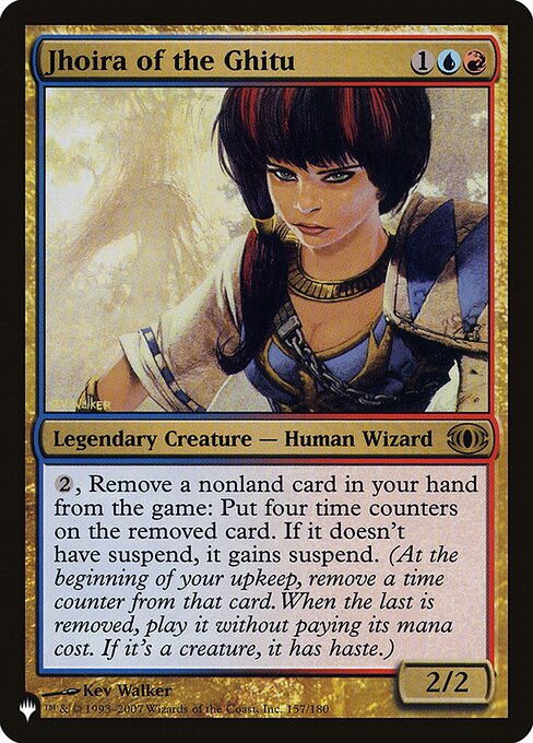 {2}, Exile a nonland card from your hand: Put four time counters on the exiled card. If it doesn't have suspend, it gains suspend. (At the beginning of your upkeep, remove a time counter from that card. When the last is removed, you may cast it without paying its mana cost. If it's a creature, it has haste.)