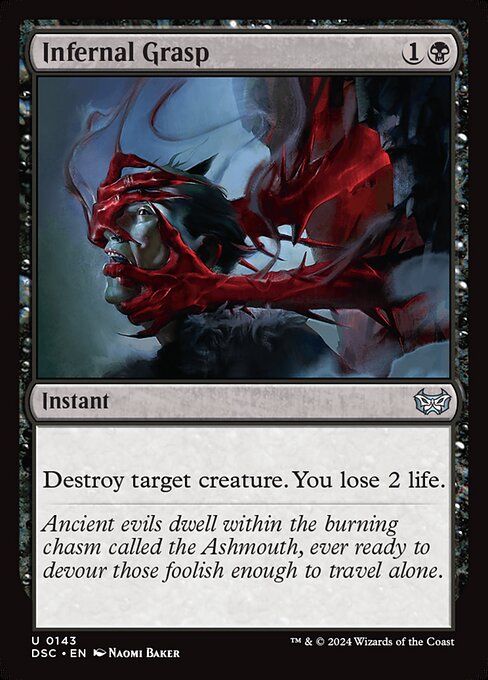 Destroy target creature. You lose 2 life.