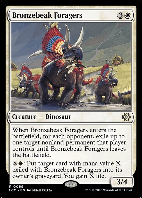 When this creature enters, for each opponent, exile up to one target nonland permanent that player controls until this creature leaves the battlefield.
{X}{W}: Put target card with mana value X exiled with this creature into its owner's graveyard. You gain X life.