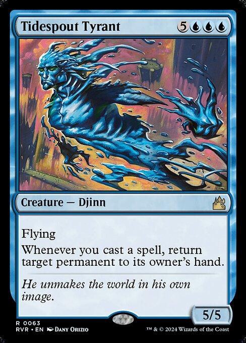 Flying
Whenever you cast a spell, return target permanent to its owner's hand.