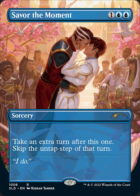 Take an extra turn after this one. Skip the untap step of that turn.