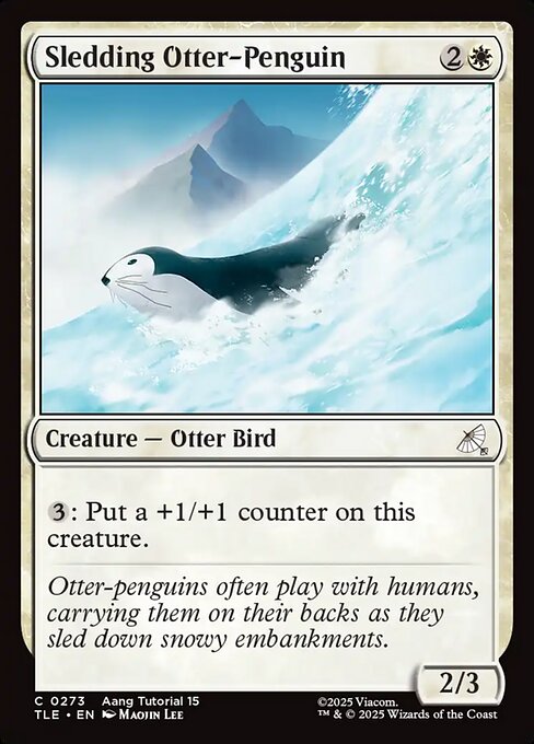 Sledding Otter-Penguin (Foil)