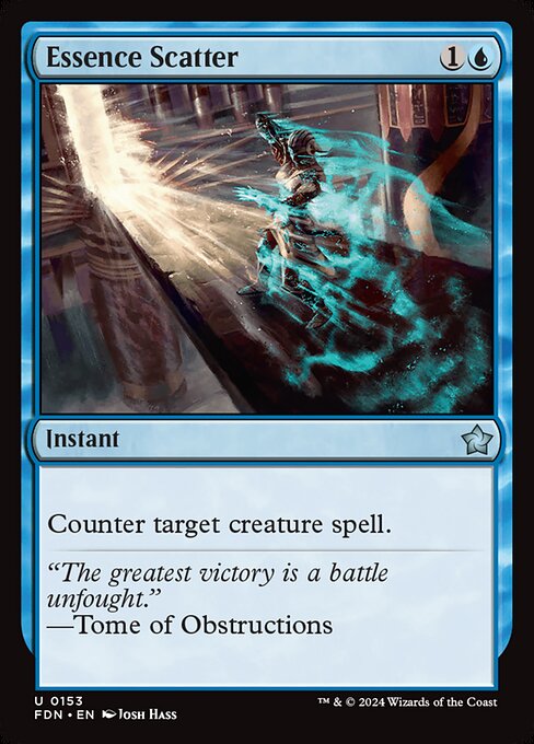 Counter target creature spell.