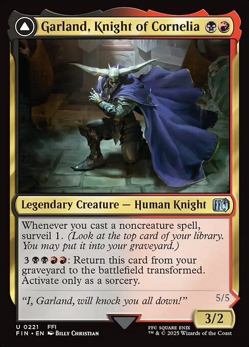 Garland, Knight of Cornelia // Chaos, the Endless (Foil)
