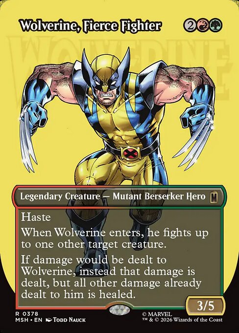 Wolverine, Fierce Fighter (Foil)