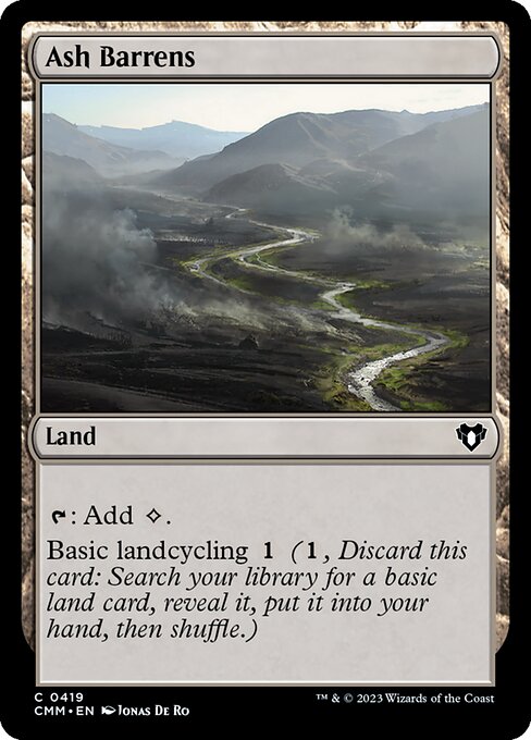 {T}: Add {C}.
Basic landcycling {1} ({1}, Discard this card: Search your library for a basic land card, reveal it, put it into your hand, then shuffle.)