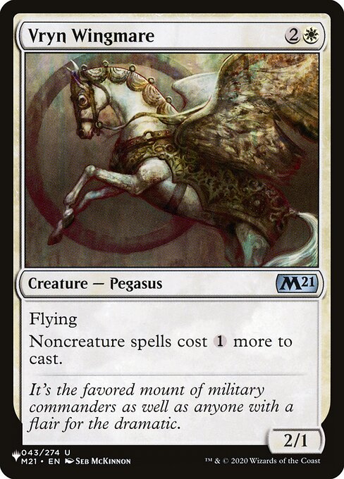 Flying
Noncreature spells cost {1} more to cast.