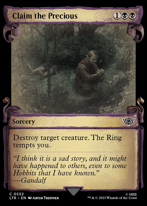 Destroy target creature. The Ring tempts you.