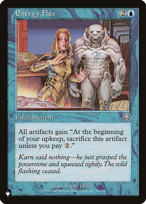 All artifacts have "At the beginning of your upkeep, sacrifice this artifact unless you pay {2}."
