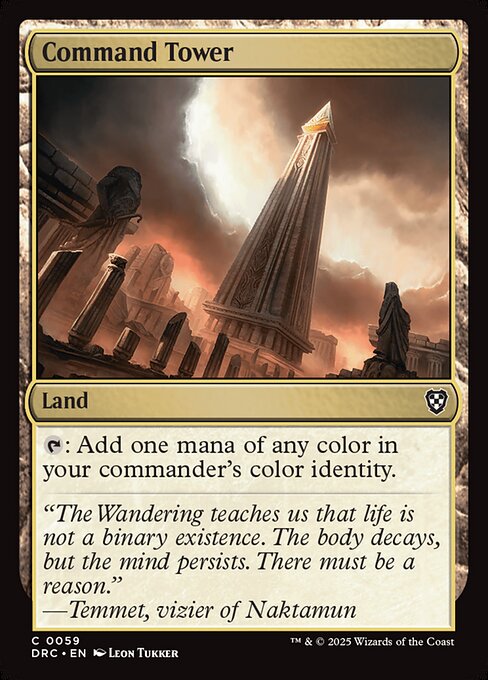 {T}: Add one mana of any color in your commander's color identity.