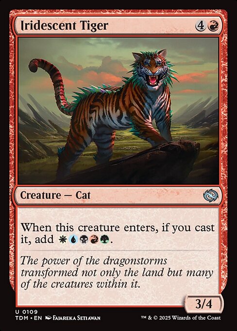 When this creature enters, if you cast it, add {W}{U}{B}{R}{G}.