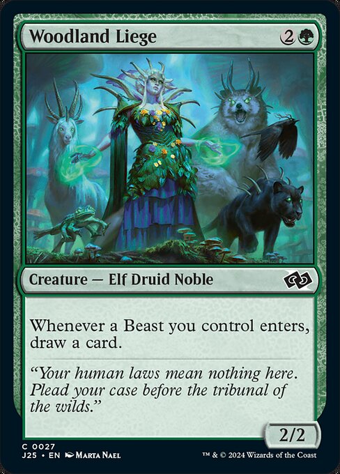 Whenever a Beast you control enters, draw a card.