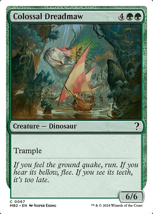 Trample (This creature can deal excess combat damage to the player or planeswalker it's attacking.)