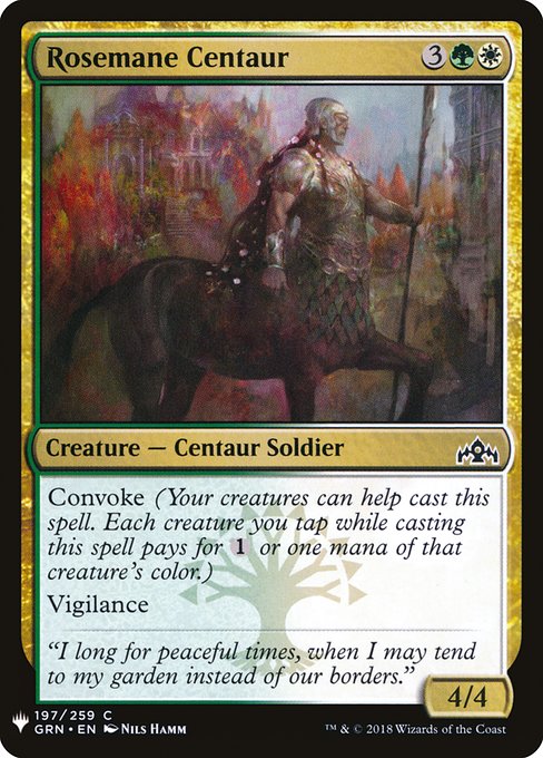 Convoke (Your creatures can help cast this spell. Each creature you tap while casting this spell pays for {1} or one mana of that creature's color.)
Vigilance