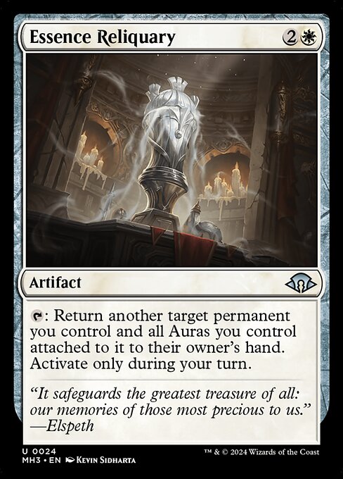 {T}: Return another target permanent you control and all Auras you control attached to it to their owner's hand. Activate only during your turn.