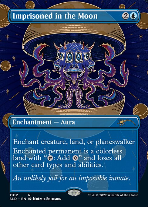 Enchant creature, land, or planeswalker
Enchanted permanent is a colorless land with "{T}: Add {C}" and loses all other card types and abilities.