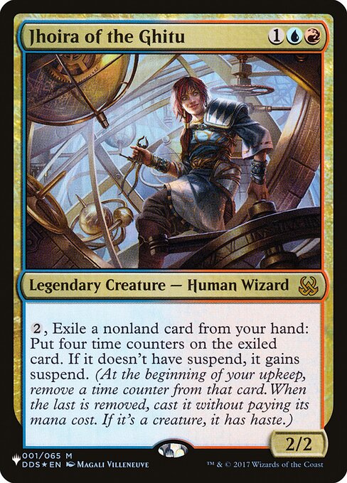 {2}, Exile a nonland card from your hand: Put four time counters on the exiled card. If it doesn't have suspend, it gains suspend. (At the beginning of your upkeep, remove a time counter from that card. When the last is removed, you may cast it without paying its mana cost. If it's a creature, it has haste.)