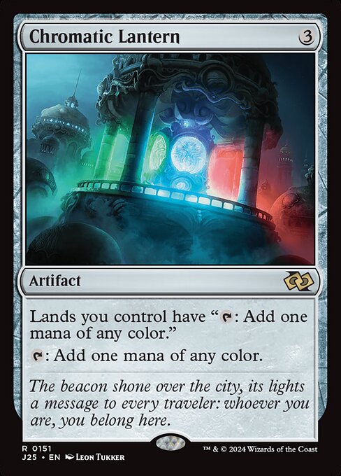 Lands you control have "{T}: Add one mana of any color."
{T}: Add one mana of any color.