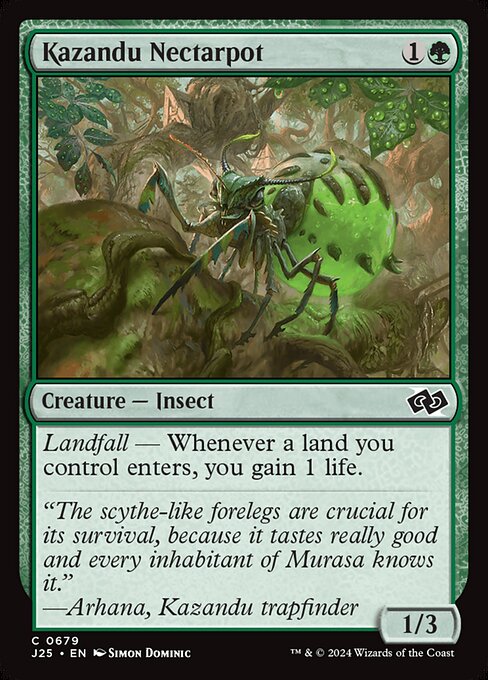 Landfall — Whenever a land you control enters, you gain 1 life.