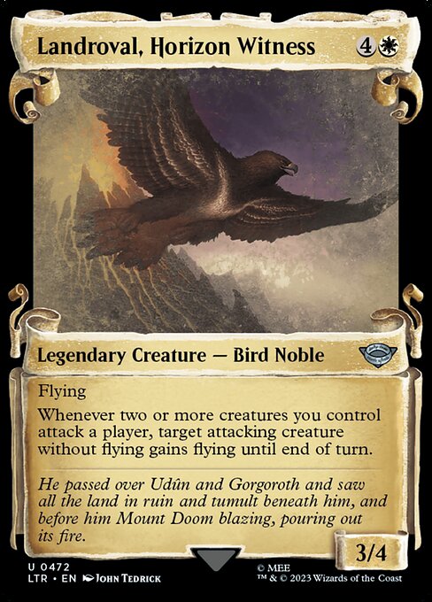 Flying
Whenever two or more creatures you control attack a player, target attacking creature without flying gains flying until end of turn.