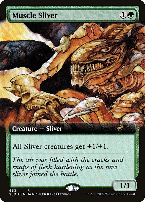 All Sliver creatures get +1/+1.