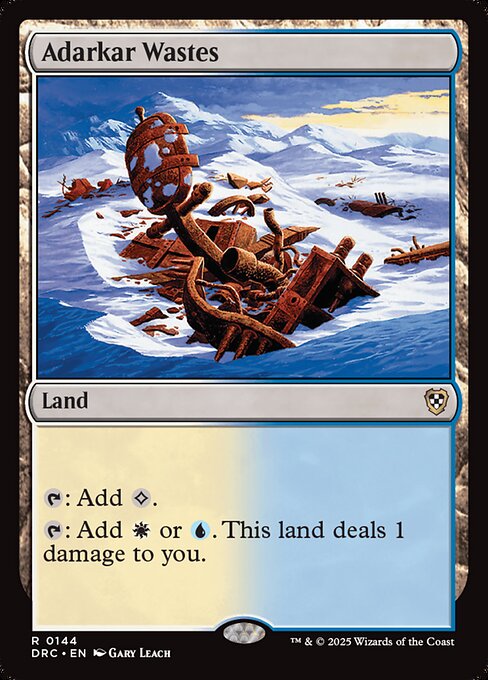 {T}: Add {C}.
{T}: Add {W} or {U}. this land deals 1 damage to you.