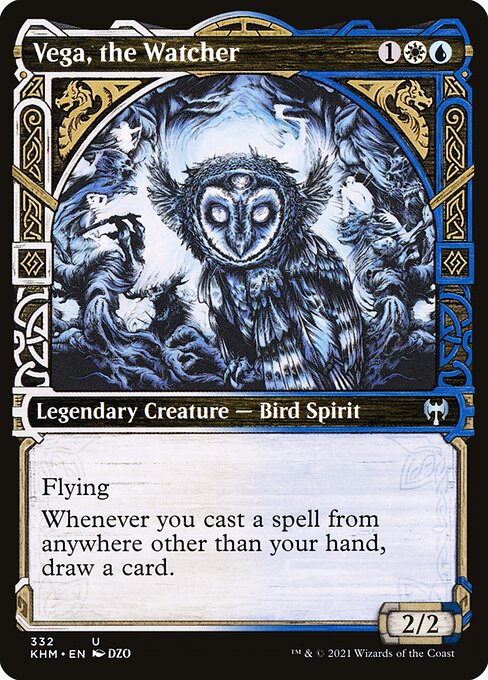 Flying
Whenever you cast a spell from anywhere other than your hand, draw a card.