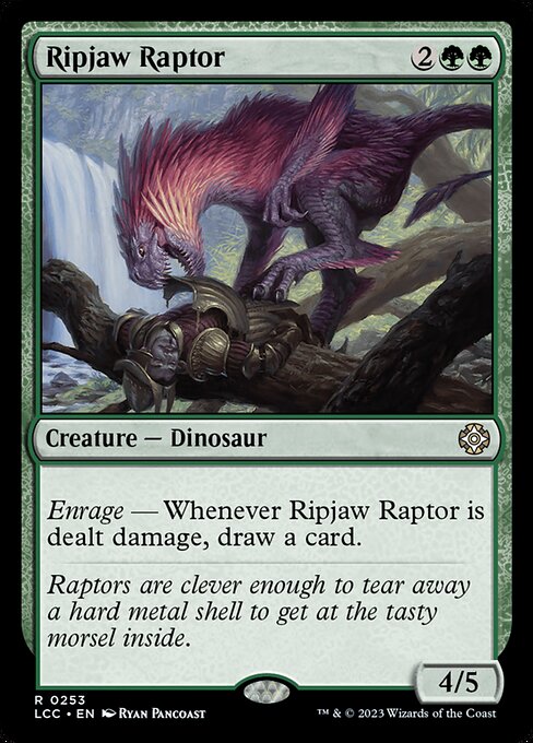 Enrage — Whenever this creature is dealt damage, draw a card.