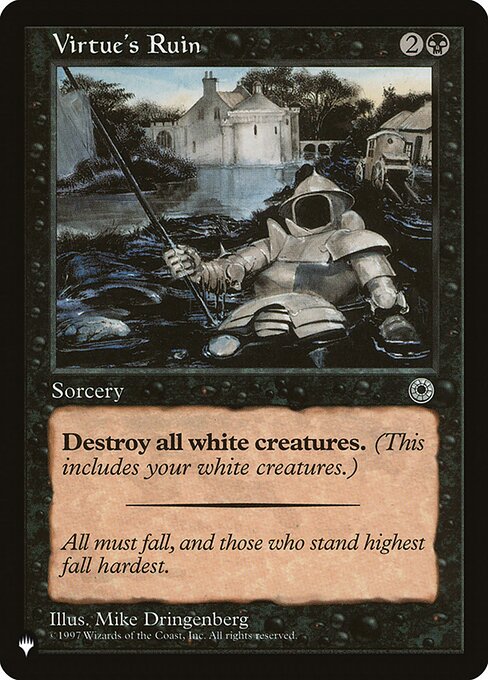 Destroy all white creatures.