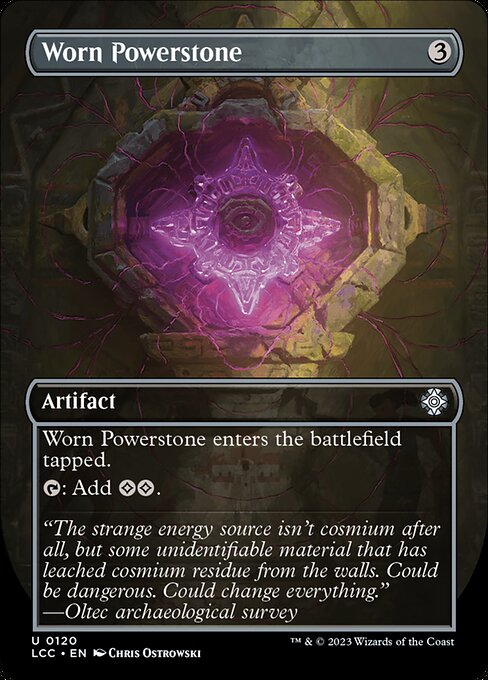 This artifact enters tapped.
{T}: Add {C}{C}.