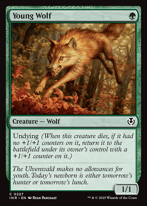 Undying (When this creature dies, if it had no +1/+1 counters on it, return it to the battlefield under its owner's control with a +1/+1 counter on it.)