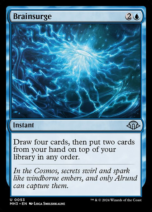 Draw four cards, then put two cards from your hand on top of your library in any order.