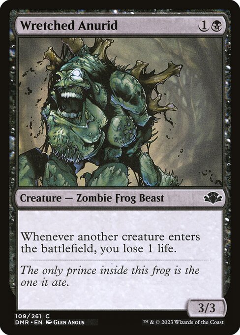 Whenever another creature enters the battlefield, you lose 1 life.
