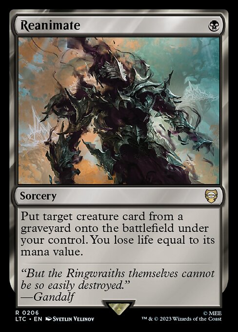 Put target creature card from a graveyard onto the battlefield under your control. You lose life equal to its mana value.