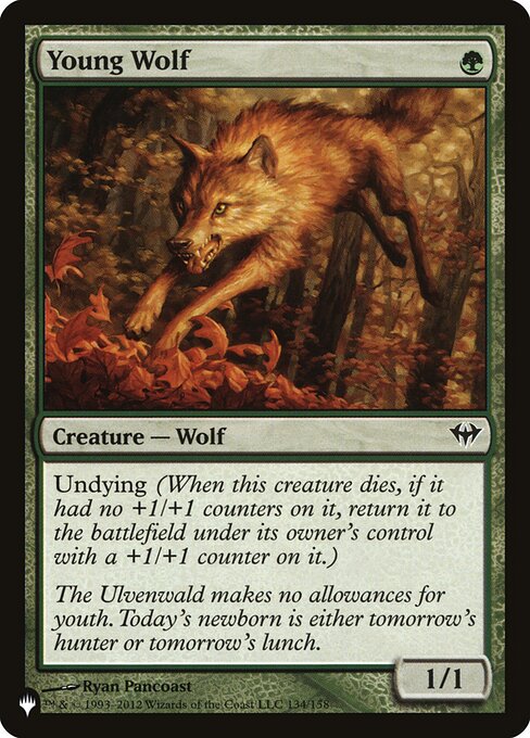 Undying (When this creature dies, if it had no +1/+1 counters on it, return it to the battlefield under its owner's control with a +1/+1 counter on it.)