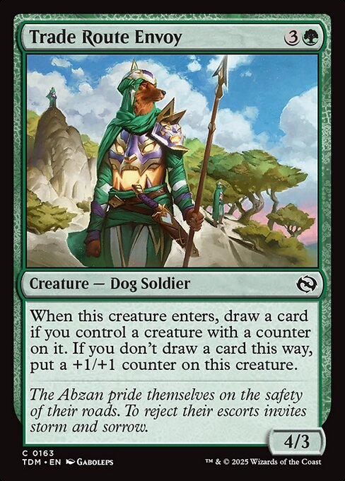 When this creature enters, draw a card if you control a creature with a counter on it. If you don't draw a card this way, put a +1/+1 counter on this creature.