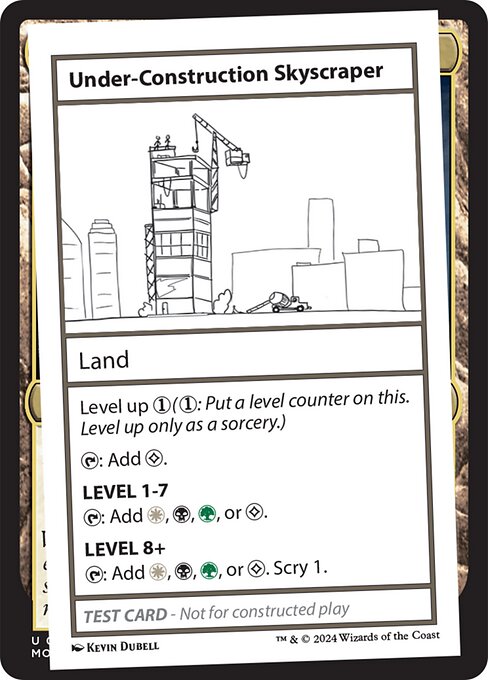 Level up {1} ({1}: Put a level counter on this. Level up only as a sorcery.)
{T}: Add {C}.
LEVEL 1-7
{T}: Add {W}, {B}, {G}, or {C}.
LEVEL 8+
{T}: Add {W}, {B}, {G}, or {C}. Scry 1.