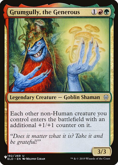 Each other non-Human creature you control enters with an additional +1/+1 counter on it.