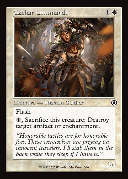 Flash (You may cast this spell any time you could cast an instant.)
{1}, Sacrifice this creature: Destroy target artifact or enchantment.