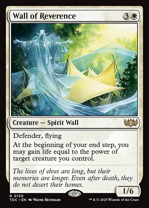 Defender, flying
At the beginning of your end step, you may gain life equal to the power of target creature you control.
