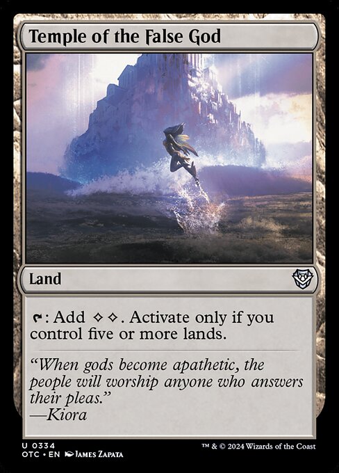 {T}: Add {C}{C}. Activate only if you control five or more lands.