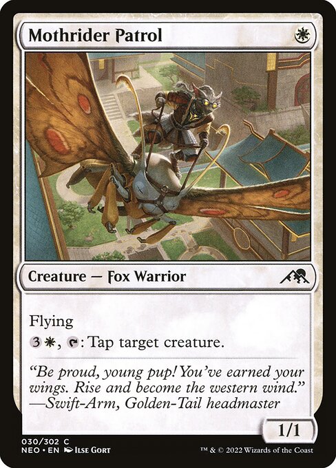 Flying
{3}{W}, {T}: Tap target creature.